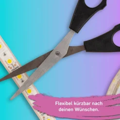 LED-stripe Smart RGB, lengde 2 m, musikksensor, USB, Tuya-app