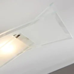 LED-taklampe Fiete i glass