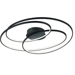 LED-taklampe Gale, 80 cm, matt svart