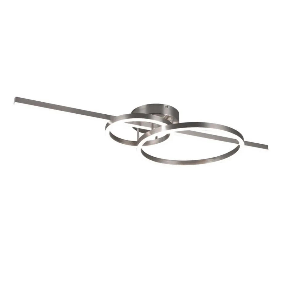 LED-taklampe Montilla 3 lysk. fjernkontroll nikkel