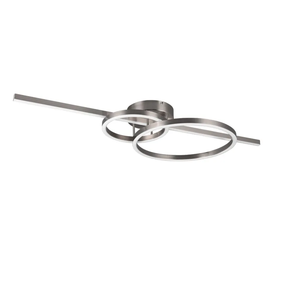 LED-taklampe Montilla 3 lysk. fjernkontroll nikkel