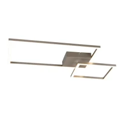 LED-taklampe Padella, svingbar, 4 000 K, nikkel