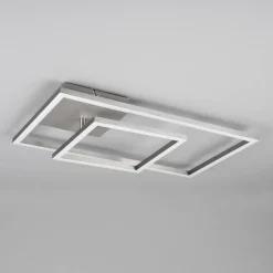 LED-taklampe Padella, svingbar, 4 000 K, nikkel