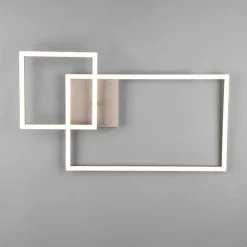 LED-taklampe Padella, svingbar, 4 000 K, nikkel