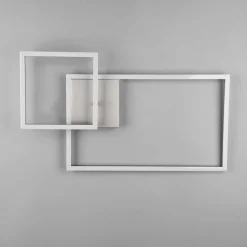 LED-taklampe Padella, svingbar, 4 000 K, nikkel