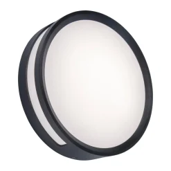 LED-taklampe Rola, utendørs, antrasitt, Ø 18 cm