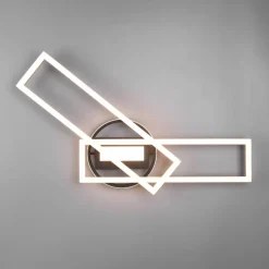 LED-taklampe Twister roterbar fjernktrl messing