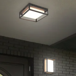 LED-taklampe Witham IP54, CCT, antrasitt, utendørs