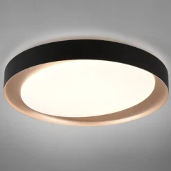 LED-taklampe Zeta tunable white, svart/gull