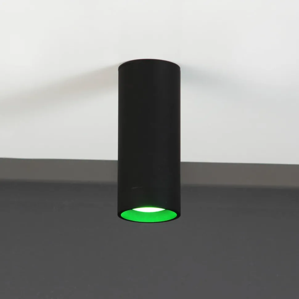 LED-takspot Stag, CCT og RGBW, svart