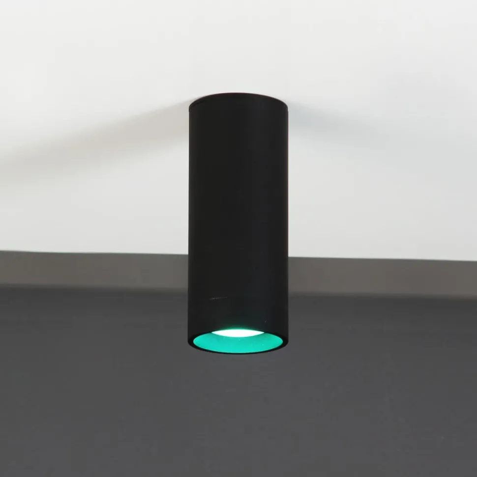 LED-takspot Stag, CCT og RGBW, svart