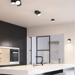 LED-takspot Stanos, CCT, 2 lyskilder, svart