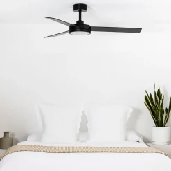 LED-takvifte Barth med lampe, svart