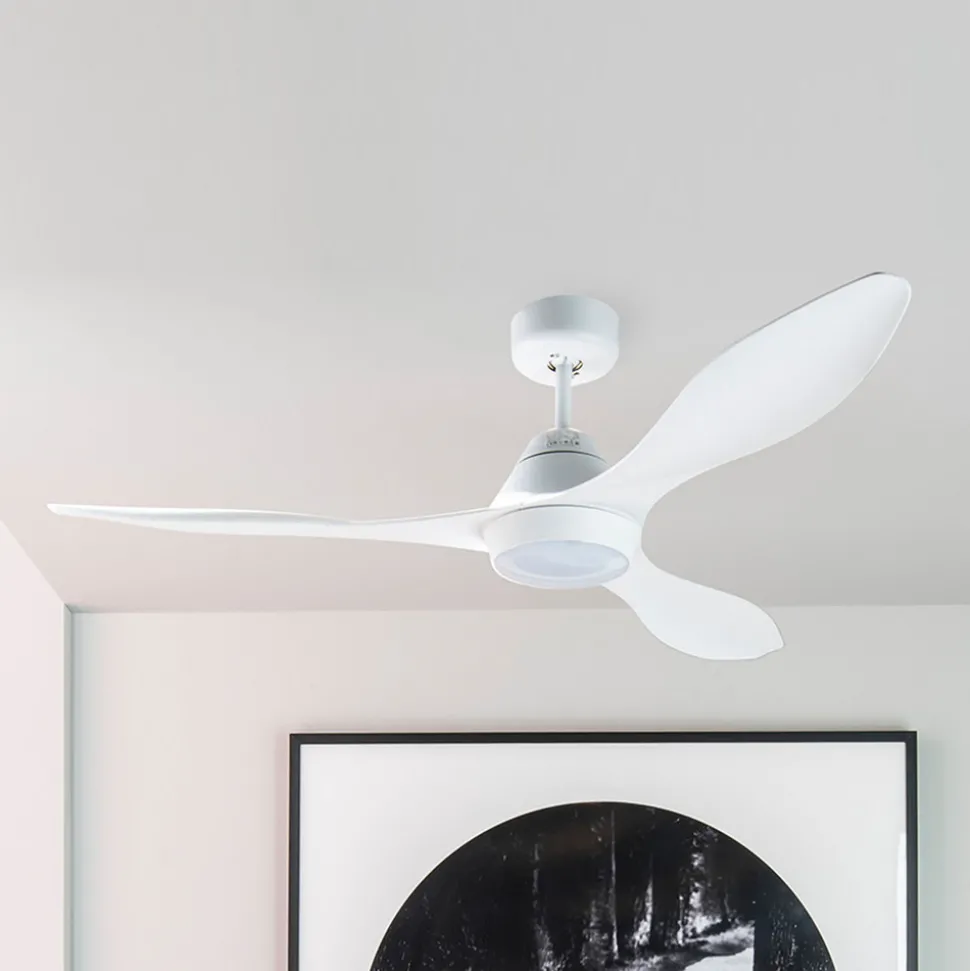 LED-takvifte Polaris L, 3 blad, hvit