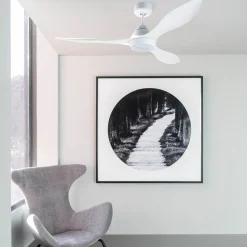 LED-takvifte Polaris L, 3 blad, hvit