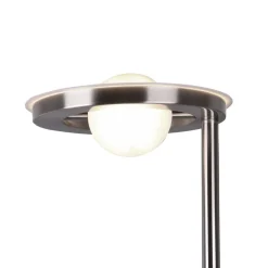 LED-uplight Barrie med leselampe i matt nikkel