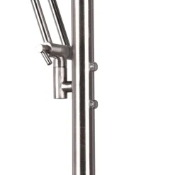 LED-uplight Barrie med leselampe i matt nikkel