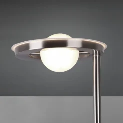 LED-uplight Barrie med leselampe i matt nikkel