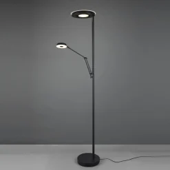 LED-uplight Barrie med leselampe svart matt