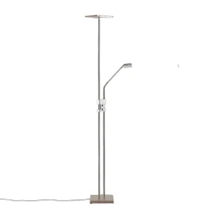 LED-uplight Jonne med lesearm, dimbar, kantet