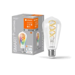 LEDVANCE SMART+ WiFi E27 4,8W Edison klar RGB CCT