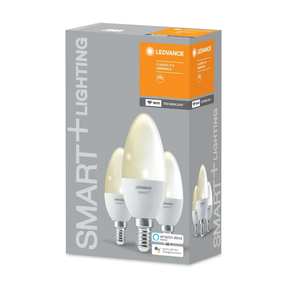 LEDVANCE SMART+ WiFi E14 5 W mignonpære 2700K 3-er