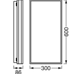 LEDVANCE SMART+ WiFi Orbis magnet hvit, 60x30cm