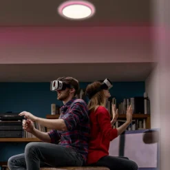 LEDVANCE SMART+ WiFi Orbis ultratynn bakgrunnsbelysning, Ø40cm svart