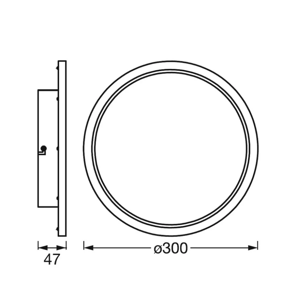 LEDVANCE SMART+ WiFi Orbis Disc, sølv, Ø 30 cm