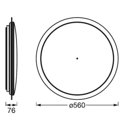 LEDVANCE SMART+ WiFi Orbis Sparkle, CCT, Ø 56 cm