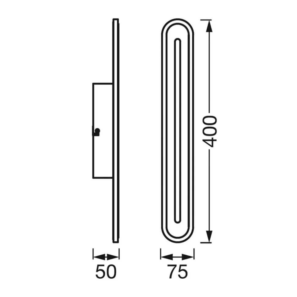 LEDVANCE SMART+ WiFi Orbis Badekarvegg 40 cm hvit