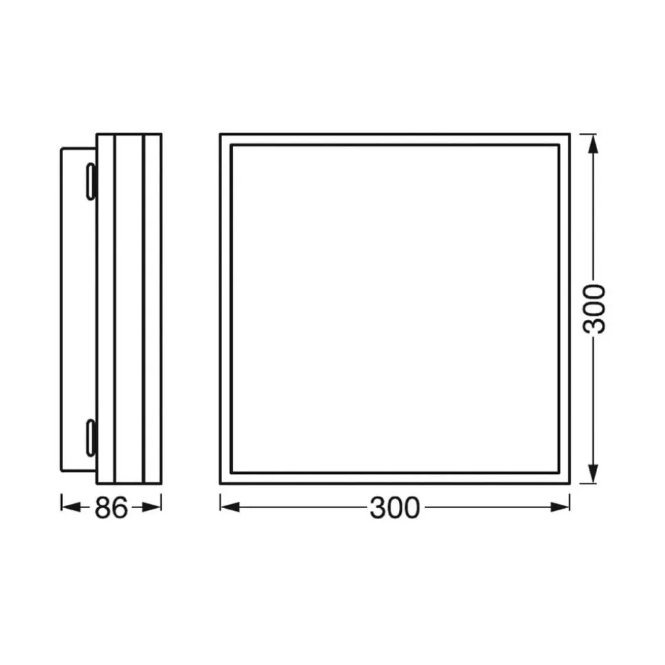 LEDVANCE SMART+ WiFi Orbis-magnet, svart, 30x30cm