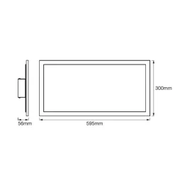 LEDVANCE SMART+ WiFi Planon Plus, RGBW, 60 x 30 cm