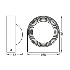 LEDVANCE SMART+ WiFi Swing Round utend vegglampe
