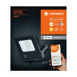 LEDVANCE SMART+ WiFi-flomlys, RGBW svart 50 W