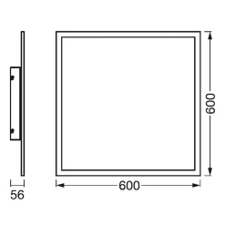 LEDVANCE SUN@Home Planon Plus, 60 x 60 cm