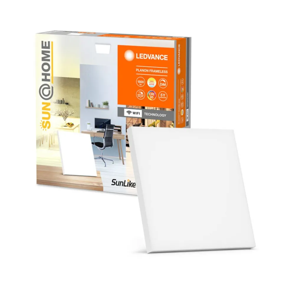 LEDVANCE SUN@Home Planon rammeløs, 30 X 30 cm