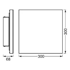LEDVANCE SUN@Home Planon rammeløs, 30 X 30 cm