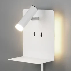 LED-vegglampe Element, matt hvit