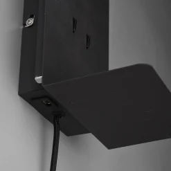 LED-vegglampe Element med hylle svart matt