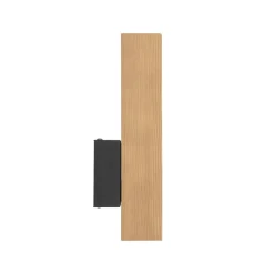 LED-vegglampe i tre Teo, furu, 31 cm, 3000 K