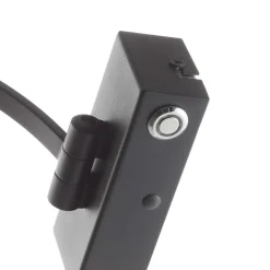 LED-vegglampe Matisse, bredde 45 cm, svart