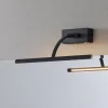 LED-vegglampe Matisse, bredde 34 cm, svart