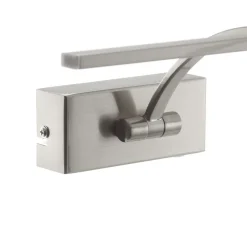 LED-vegglampe Matisse, bredde 34 cm, sølv