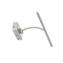 LED-vegglampe Matisse, bredde 45 cm, sølv