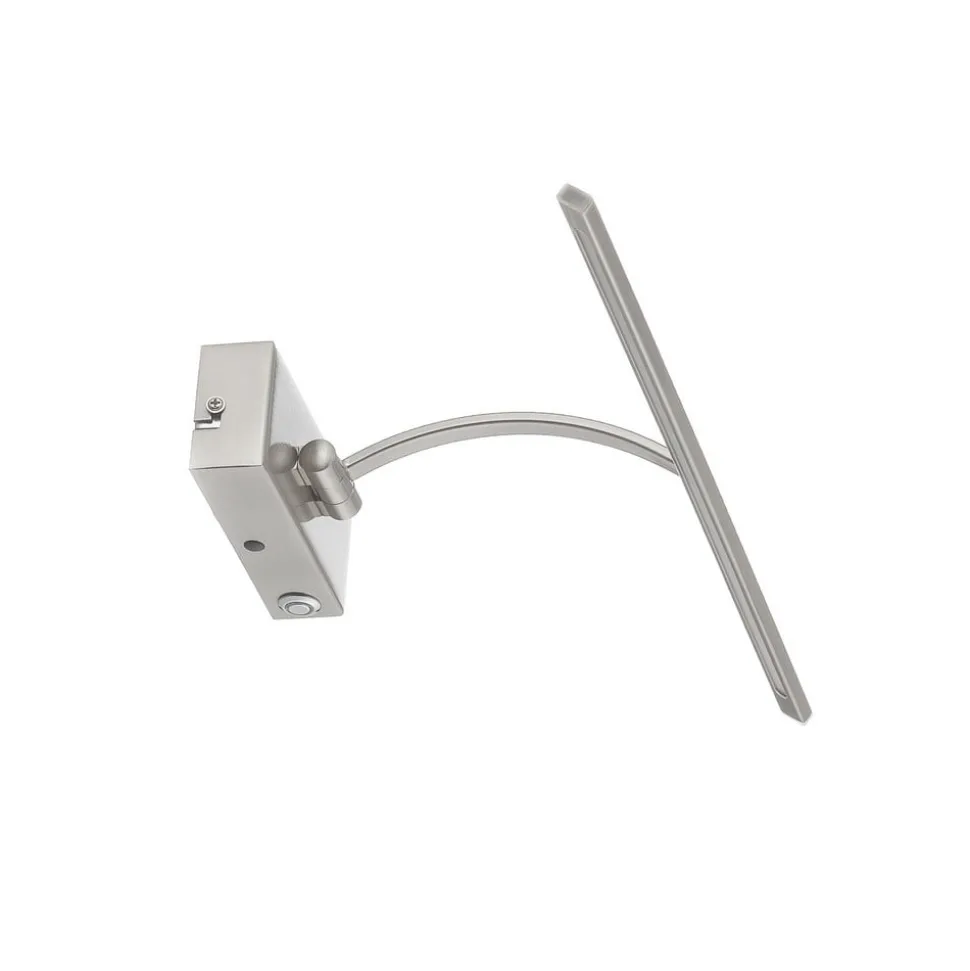 LED-vegglampe Matisse, bredde 45 cm, sølv