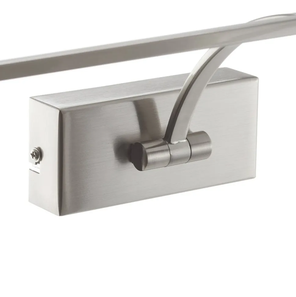 LED-vegglampe Matisse, bredde 45 cm, sølv