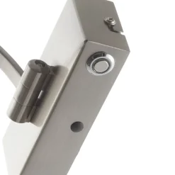 LED-vegglampe Matisse, bredde 45 cm, sølv