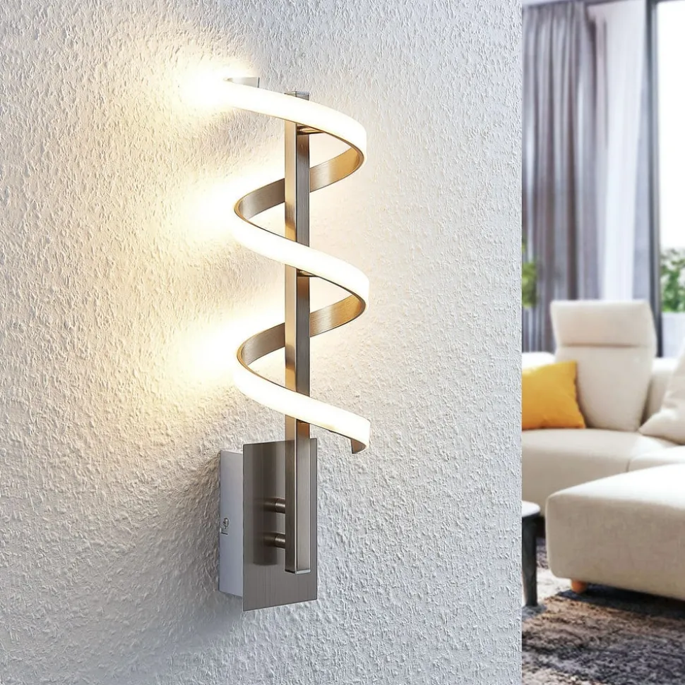 LED-vegglampe Pierre rundformet
