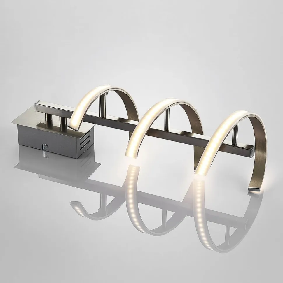 LED-vegglampe Pierre rundformet